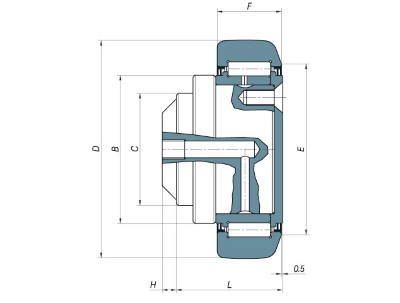 CR Radial bearing (D=88,9mm) :: 200-0448 :: 2