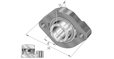 INA Flanged ball bearing unit cast iron :: FLCTE30-XL :: 1