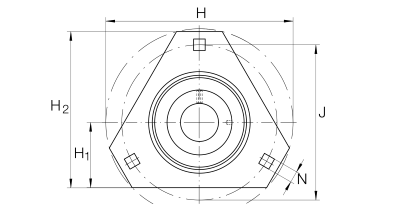 INA Flanged ball bearing unit plaatstaal :: RATRY30-XL :: 3