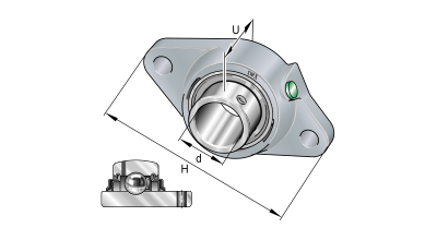 INA Flanged ball bearing unit cast iron :: RCJTY35-XL-N :: 1