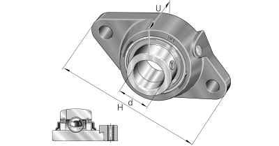INA Flanged ball bearing unit cast iron :: RCJTZ25-XL :: 1