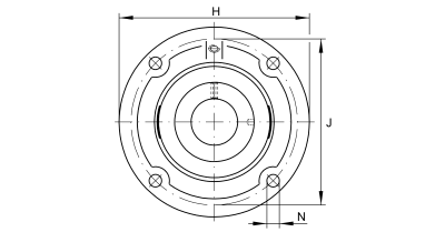 INA Flanged ball bearing unit cast iron :: RFE30-XL :: 3