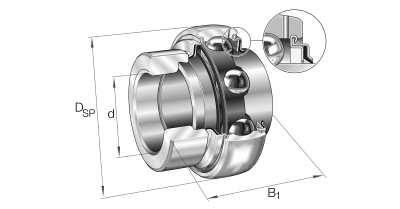 INA Insertlager :: GE40-XL-KRR-B :: 1