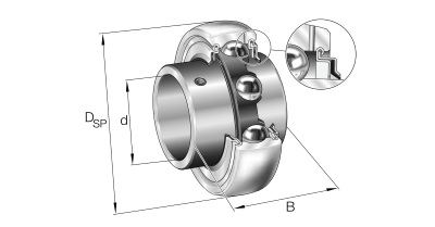 INA Insertlager :: GYE25-XL-KRR-B :: 1