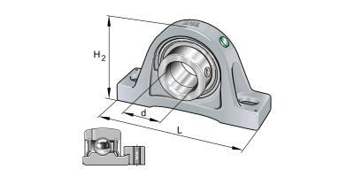 INA Kussenlagerblok gietijzer :: PASE20-XL-N :: 1