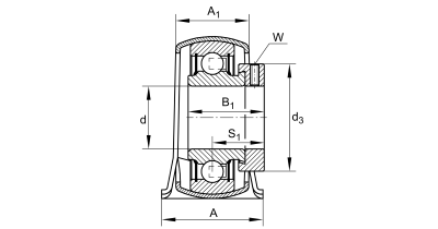 INA Sheet steel pillow block unit :: PB25-XL :: 2