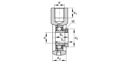 INA Take-up unit block cast iron :: PHE25-XL :: 2