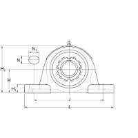 Koyo JTEKT Cast iron pillow block unit :: UKP 217