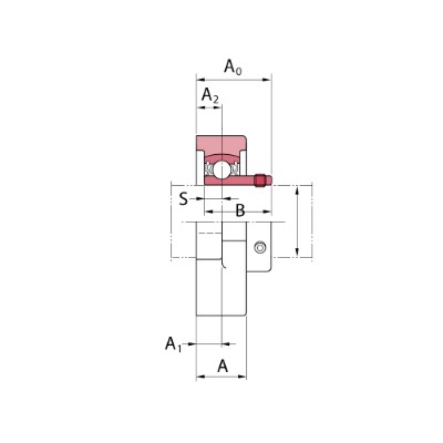 Koyo JTEKT Cast iron flanged block bearing unit :: BLF 205 :: 1