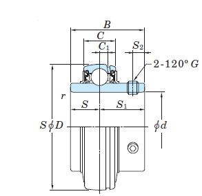 Koyo JTEKT Insert bearing :: UC 210 :: 2