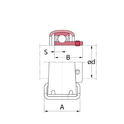 Koyo JTEKT Sheet steel pillow block unit :: SBPP 204 :: 2