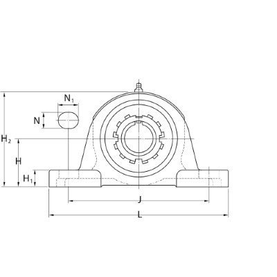 Koyo JTEKT Cast iron pillow block unit :: UKP 210 :: 1