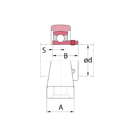 Koyo JTEKT Zinc pillow block unit :: UP 005JE1 :: 2