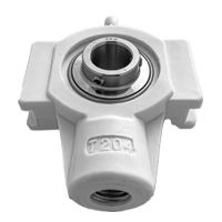 Spanlagerblok kunststof wit PBT/RVS :: SUCT 205K