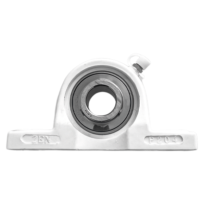 Plastic pillow block bearing unit white PBT/INOX :: SUCP 206K :: 1