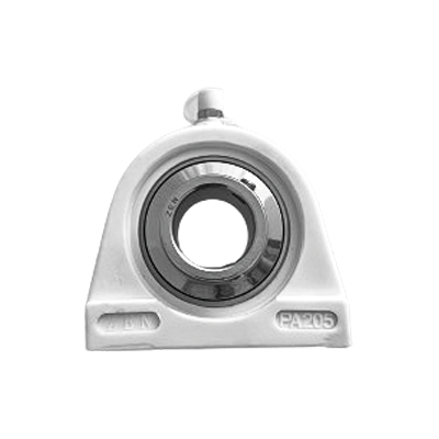 Plastic pillow block bearing unit white PBT/INOX :: SUCPA 208K :: 1