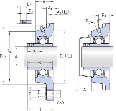 SKF Flange bearing block cast iron :: FY 50 TF :: 2