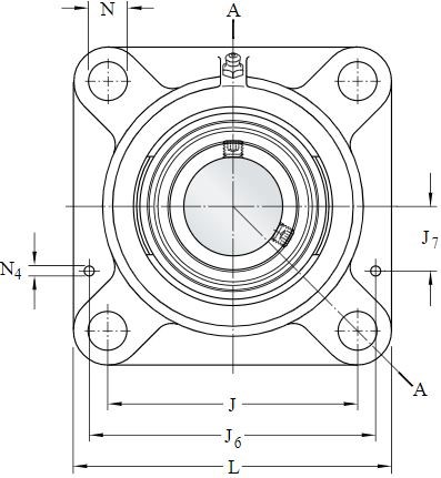 SKF Flenslagerblok gietijzer :: FY 30 TF :: 3