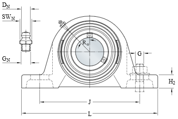 SKF Kussenlagerblok gietijzer :: SY 25 TF :: 3