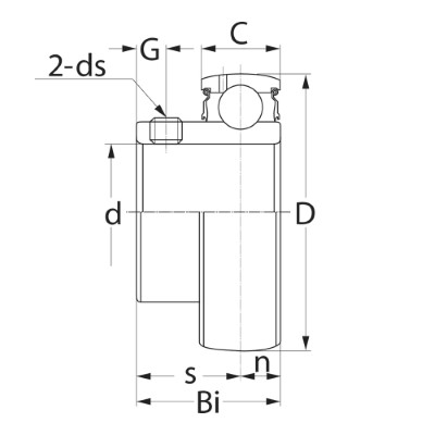 SLB insert bearing 17mm :: SB 203 :: 2