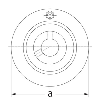 SLB cast iron flanged block bearing unit 55mm :: UCC 211 :: 2