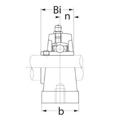 SLB cast iron pillow block bearing unit 30mm :: UCPA 206 :: 3