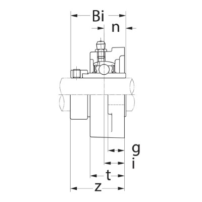 SLB cast iron flanged block bearing unit 50mm :: UELFL 210 :: 3