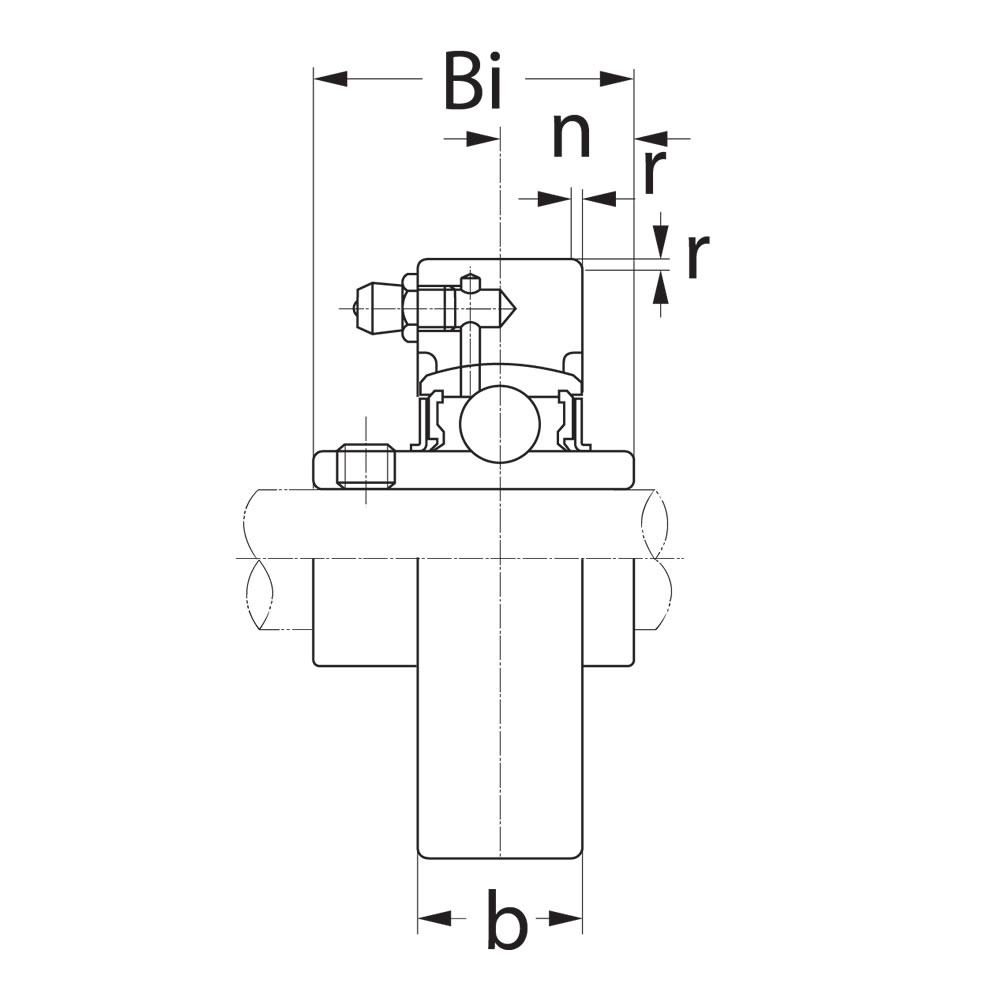 SLB Flenslagerblok gietijzer 50mm :: UCC 210 :: 3