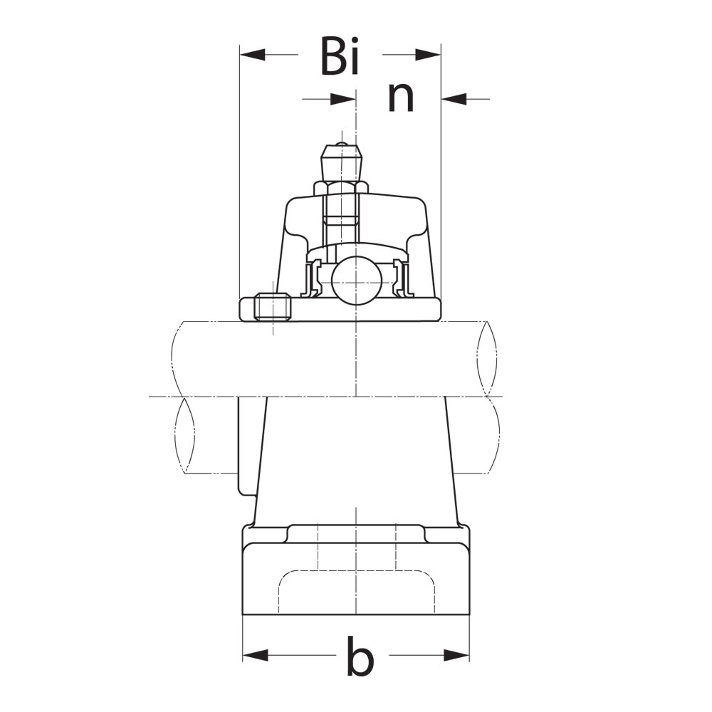 SLB Kussenlagerblok gietijzer 65mm :: UCP 213 :: 3