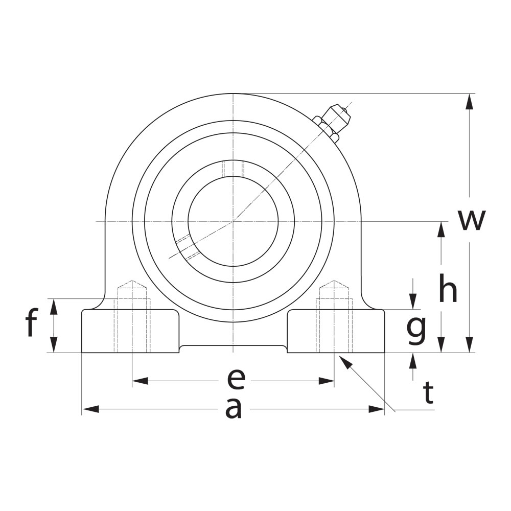 SLB Kussenlagerblok gietijzer 20mm :: UCPA 204 :: 2