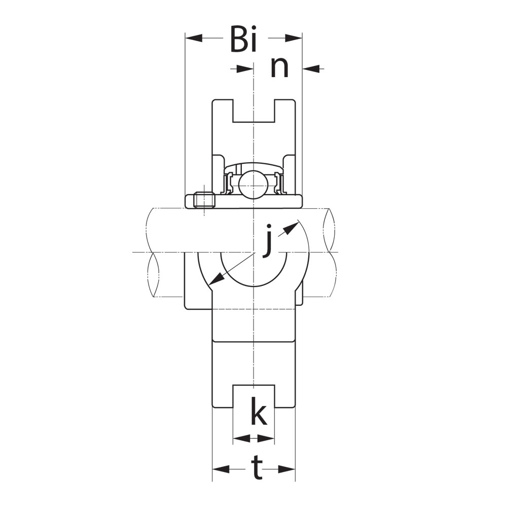 SLB Spanlagerblok gietijzer 80mm :: UCT 216 :: 3
