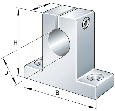 INA Lineair shaft support block 50mm :: GW50 :: 1