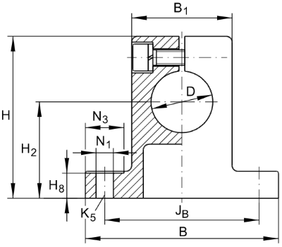 INA Lineair asbok 50mm :: GW50 :: 2