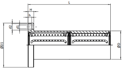 Lineair kogellager met ronde flens (50x75x192) :: LMEF-50-L-UU :: 3