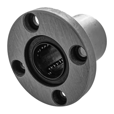 Linear ball bearing with round flange (12x22x32) :: LMEF-12-UU :: 1