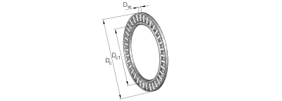 SKF Axial needle ring (10x24x2) :: AXK1024 :: 1