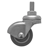 Swivel castor rubber 35mm (G-GRU-DR/M8x15) :: 21-6135