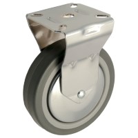 Rigid castor rubber 100mm (G-P6/GRU-PL-CH) :: 28-5100