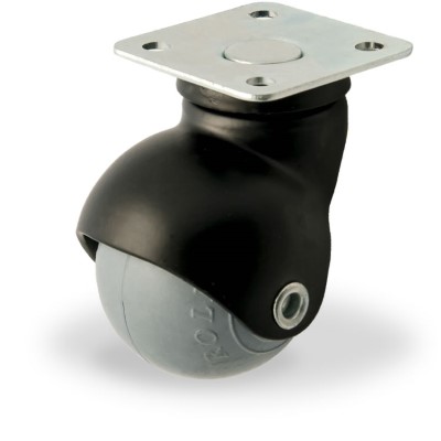 Swivel castor rubber 40mm (G-ZW/GRU-PL) :: 33-4112G :: 1