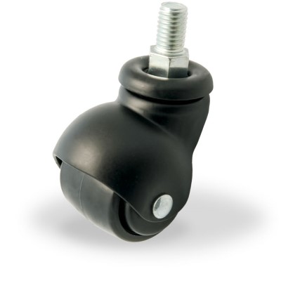 Swivel castor plastic 40mm (G-ZW/P6-DR/M10X15) :: 33-2172 :: 1