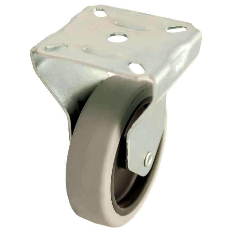 Bokwiel rubber 80mm (G-P6/GRU-PL-verzinkt) :: 27-5080