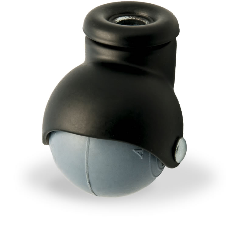 Zwenkwiel rubber 40mm (G-ZW/GRU-BO) :: 33-3112G :: 1