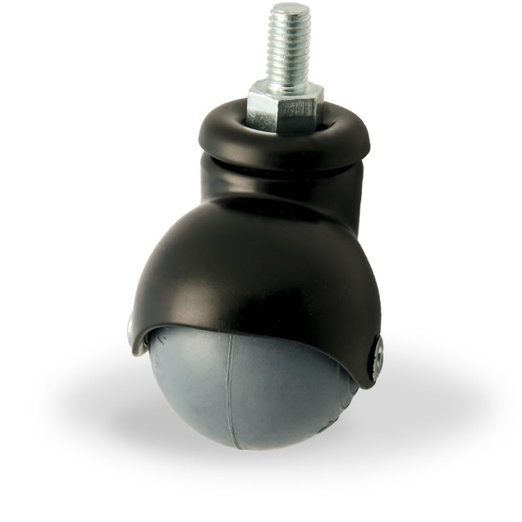 Zwenkwiel rubber 40mm (G-ZW/GRU-DR/M10X15) :: 33-7112G
