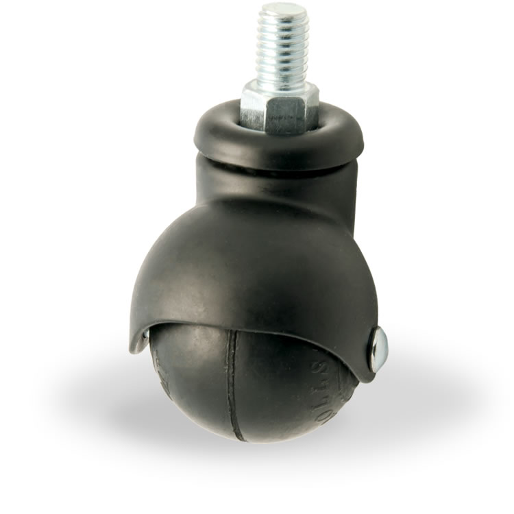 Zwenkwiel rubber 40mm (G-ZW/RU-DR/M8X15) :: 33-6112