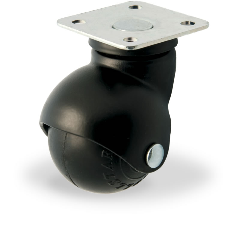Zwenkwiel rubber 40mm (G-ZW/RU-PL) :: 33-4112 :: 1
