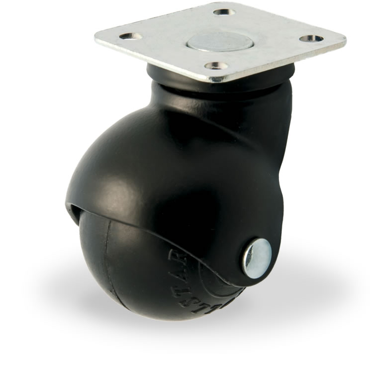 Zwenkwiel rubber 40mm (G-ZW/RU-PL) :: 33-4112