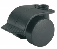 Zwenkwiel kunststof 35mm met voorrem (G-ZW/P6) :: 34-0015