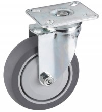 Zwenkwiel rubber 75mm (K-P6/TRU-PL) :: 26-4206