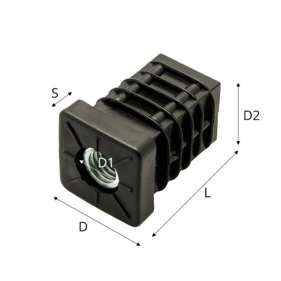 Meubel huls 22x22/25/M10 :: 97-0031 :: 3