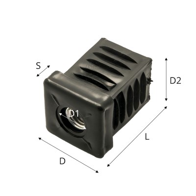 Meubel huls 28x28/30/M10 :: 97-0033 :: 3